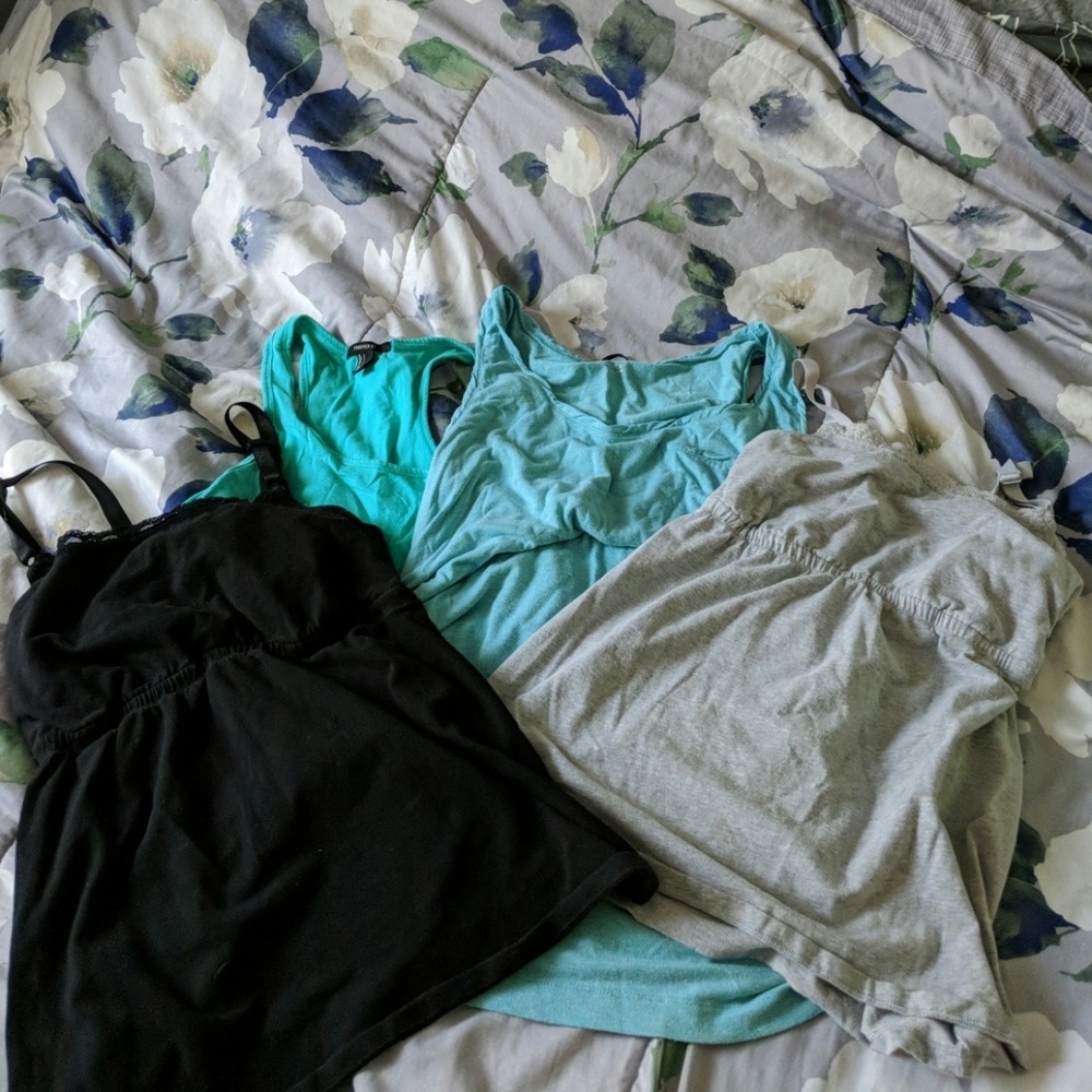 4 maternity/nursing tanks